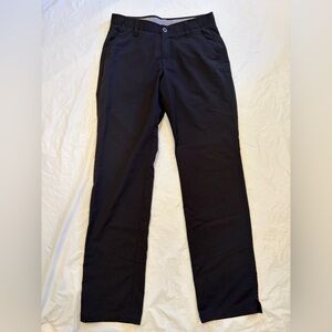 Under Armour Pants Men's 34x34 Black Microfiber Quick Dry Pants Golf, Outdoors